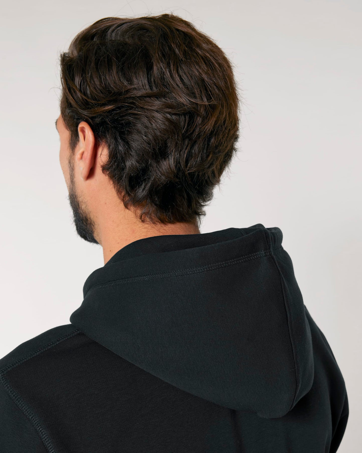 SOLD OUT - BUY 1, GIFT 1: 'MATTE BLACK' NAP HOODIE - ORGANIC COTTON, MEDIUM WEIGHT, MEDIUM FIT, PRINTED LOGO