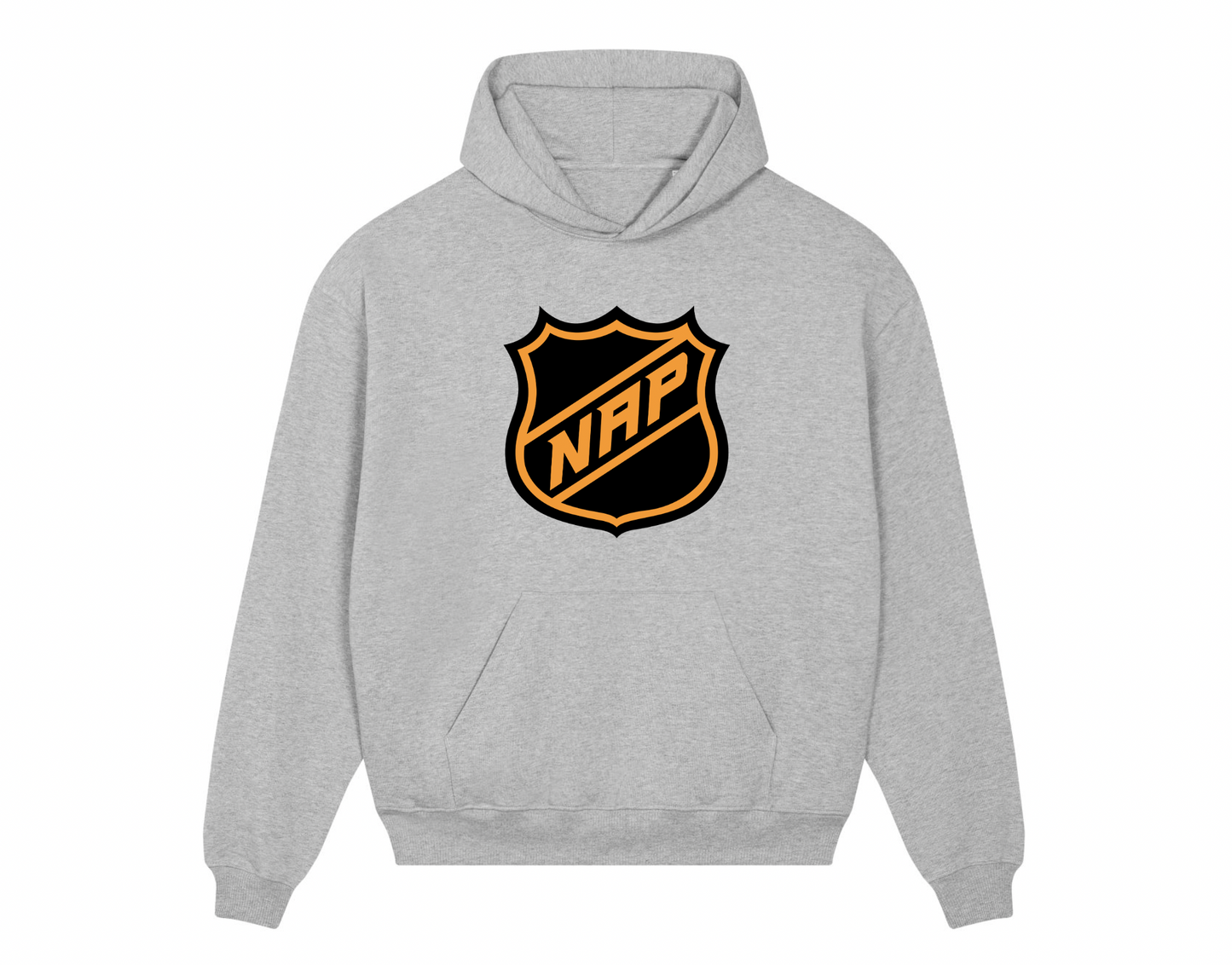 HEAVYWEIGHT 'HOCKEY' NAP HOODIE | BAGGY FIT | ORGANIC COTTON | PRINTED LOGO