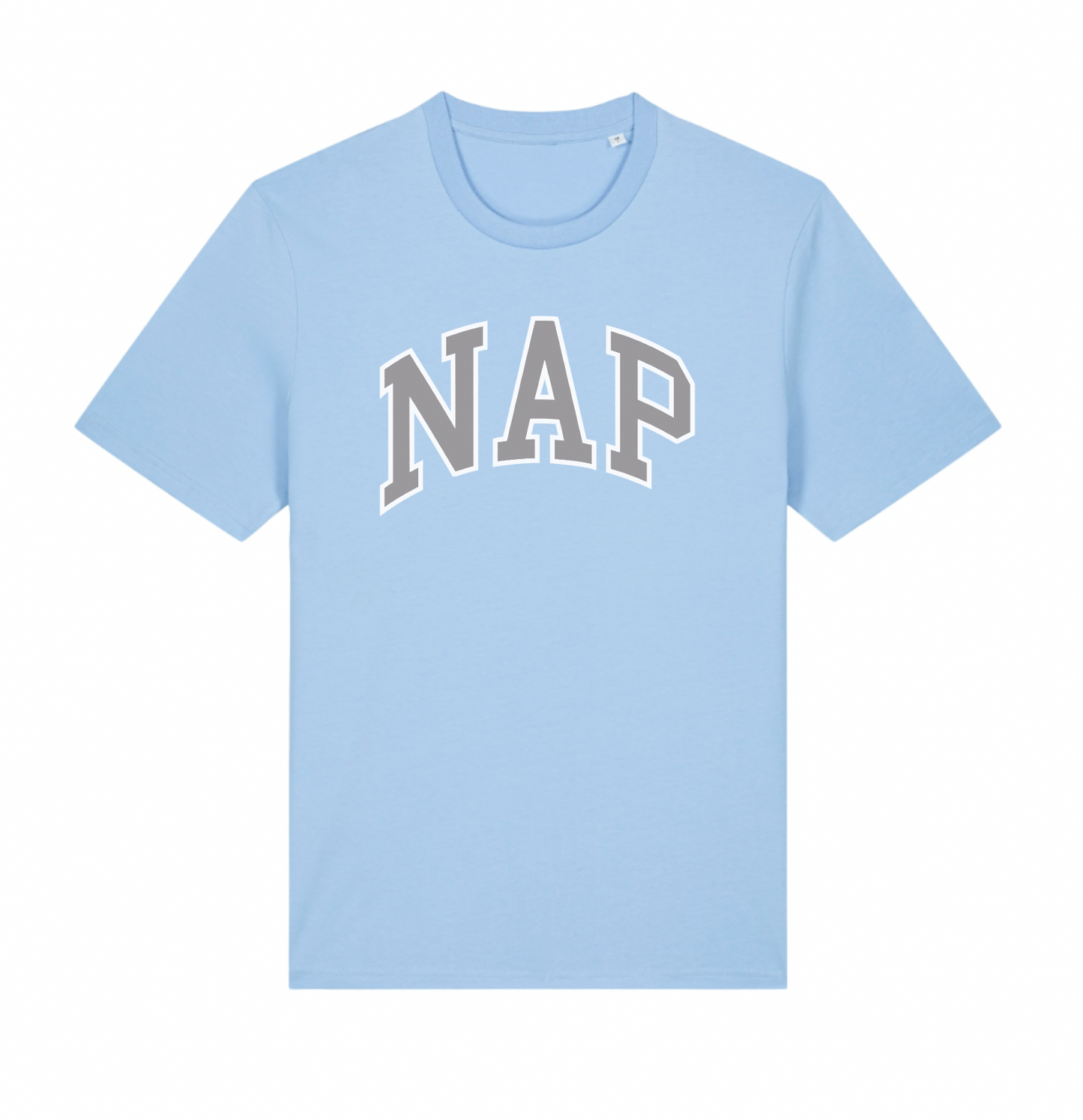 O.G. NAP TSHIRT | ORGANIC COTTON | UNISEX | MEDIUM FIT | PRINTED VARSITY LOGO