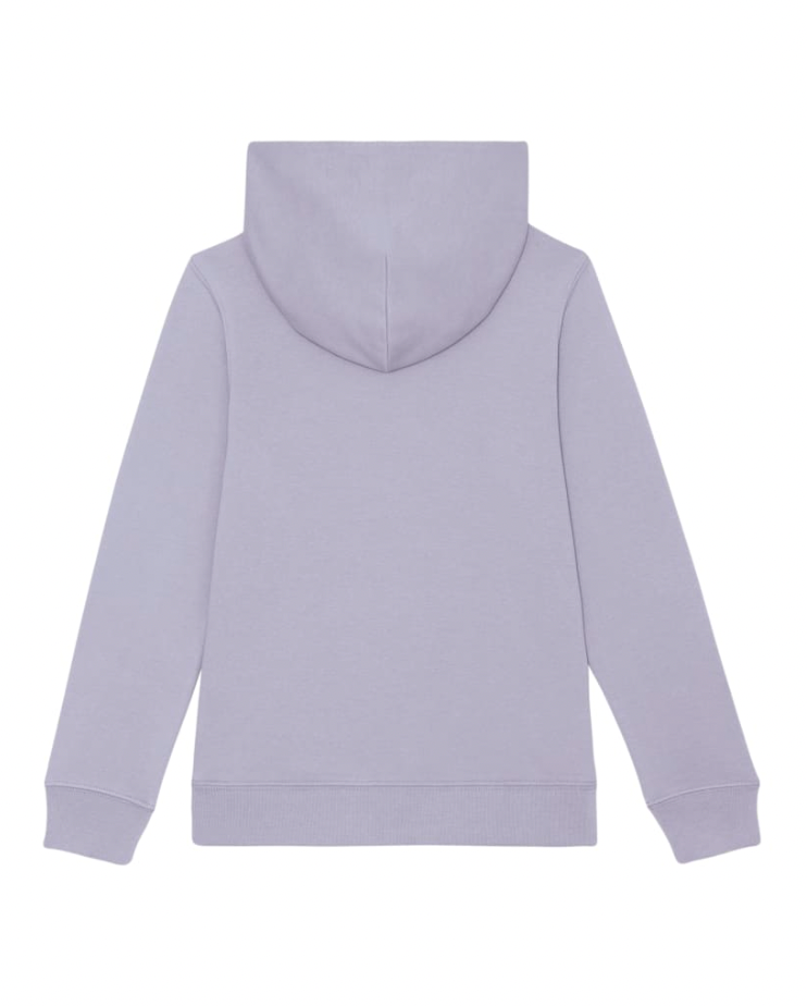 NAP KIDS 'VARSITY' LAVENDER PURPLE ORGANIC COTTON HOODIE | PRINTED LOGO