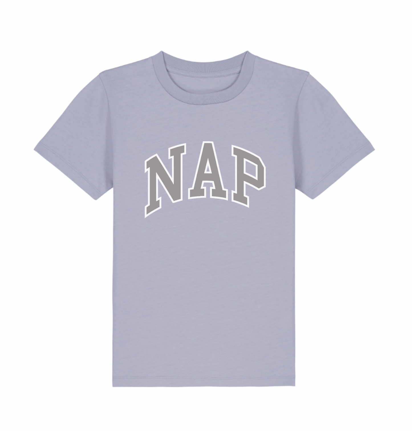 KIDS NAP TSHIRT | ORGANIC COTTON | MEDIUM FIT | PRINTED VARSITY LOGO