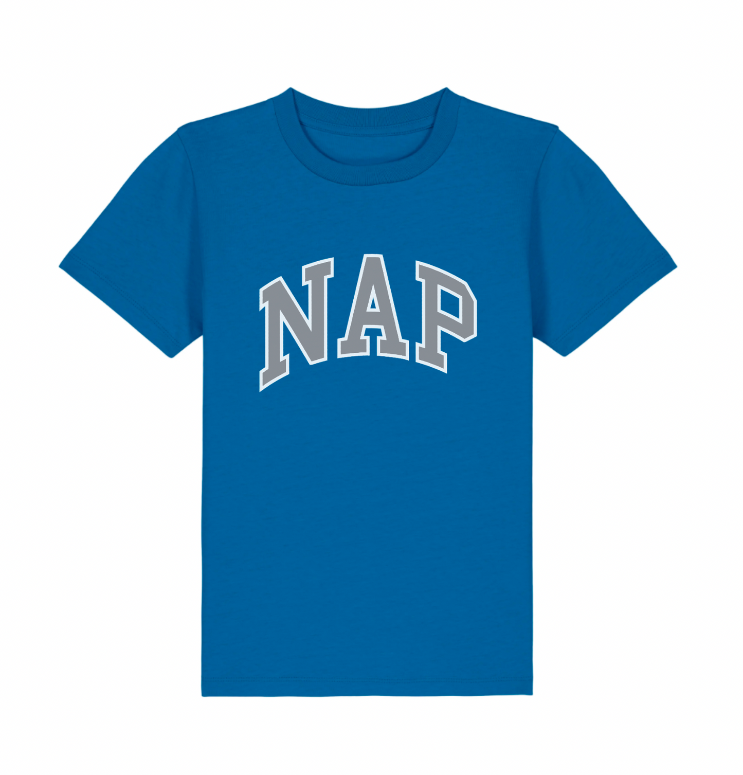 KIDS NAP TSHIRT | ORGANIC COTTON | MEDIUM FIT | PRINTED VARSITY LOGO