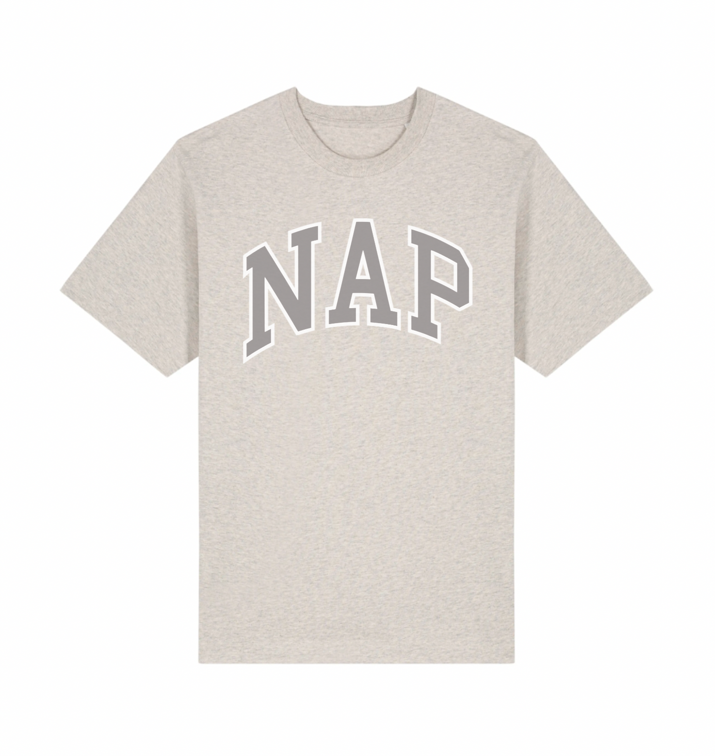 BAGGY O.G. NAP T-SHIRT | ORGANIC COTTON | UNISEX | RELAXED FIT | PRINTED VARSITY LOGO