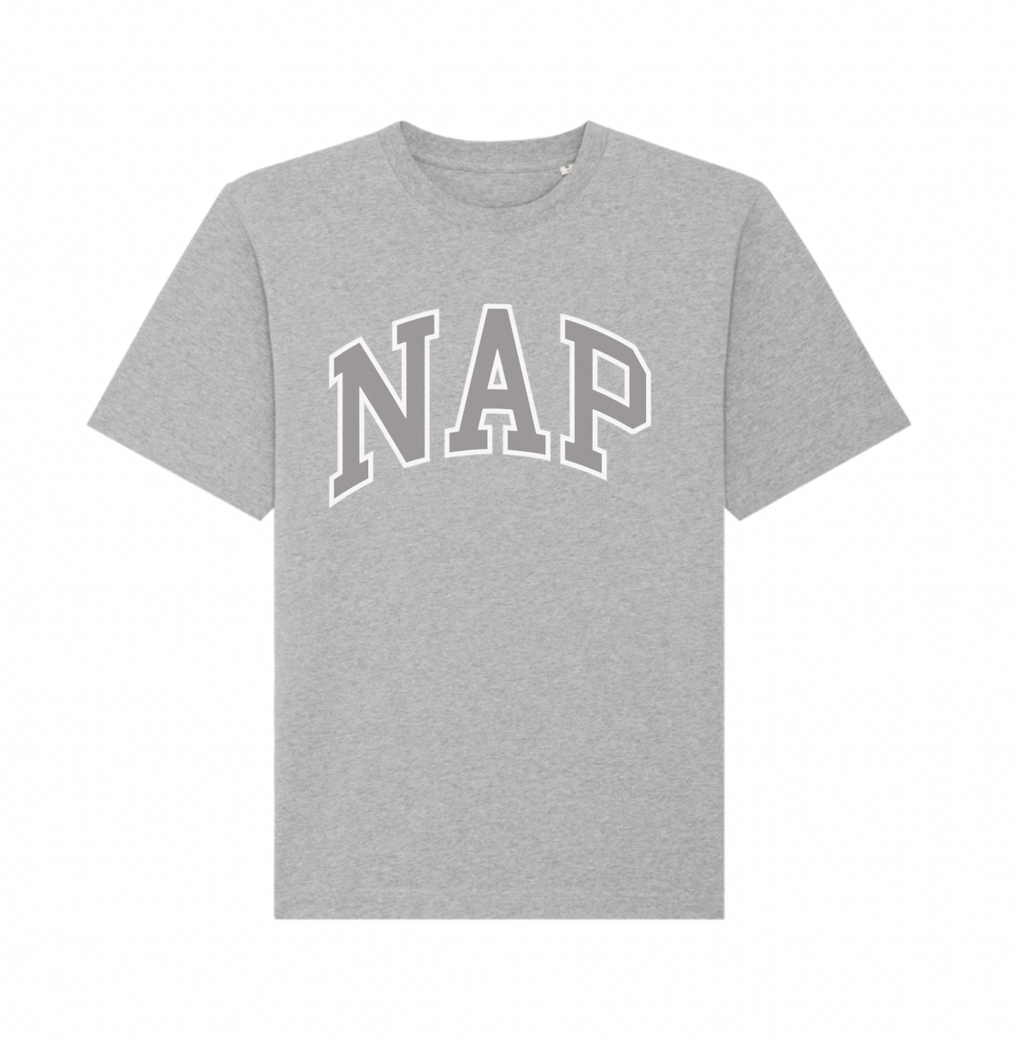 BAGGY O.G. NAP T-SHIRT | ORGANIC COTTON | UNISEX | RELAXED FIT | PRINTED VARSITY LOGO