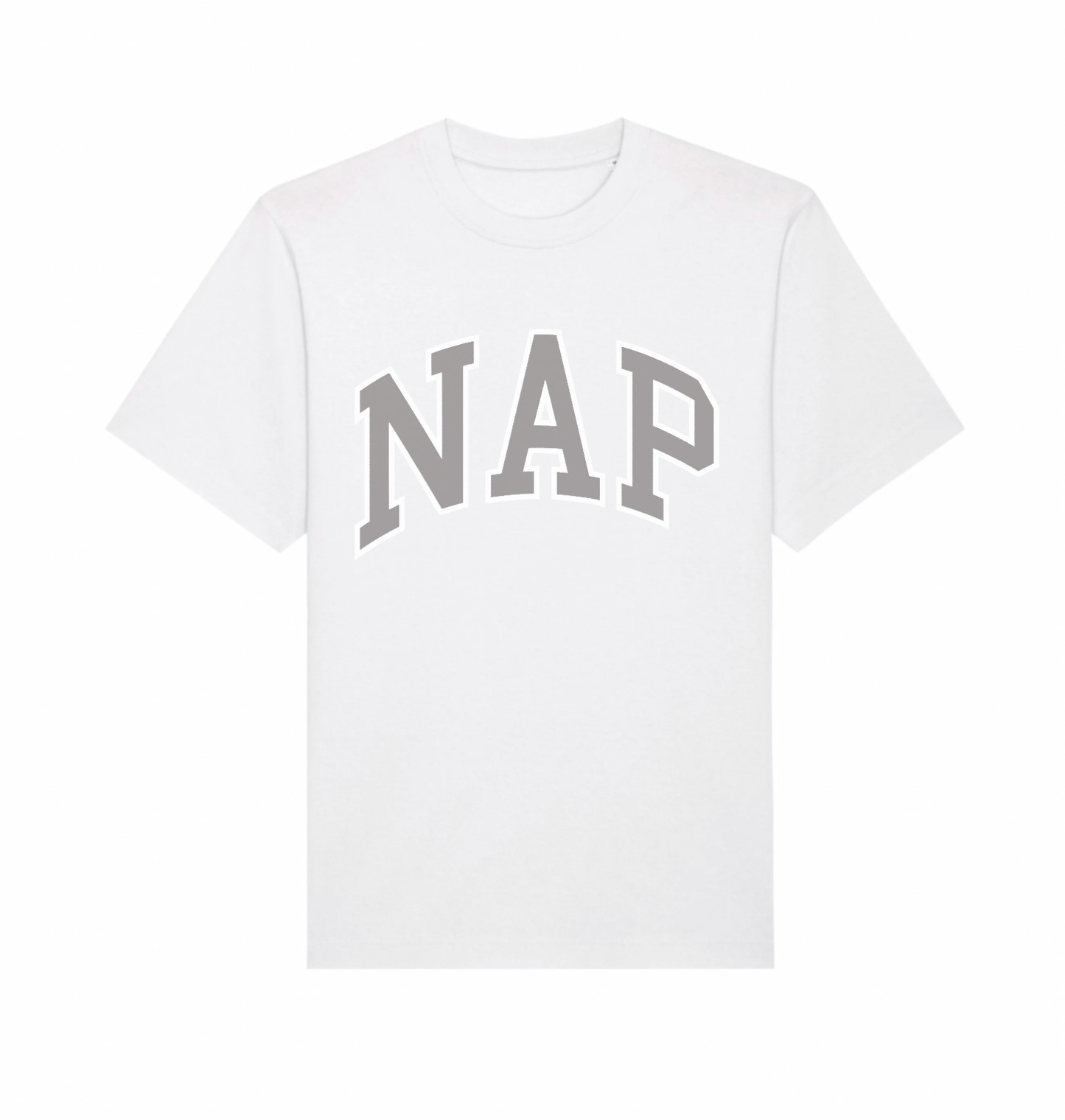 BAGGY O.G. NAP T-SHIRT | ORGANIC COTTON | UNISEX | RELAXED FIT | PRINTED VARSITY LOGO