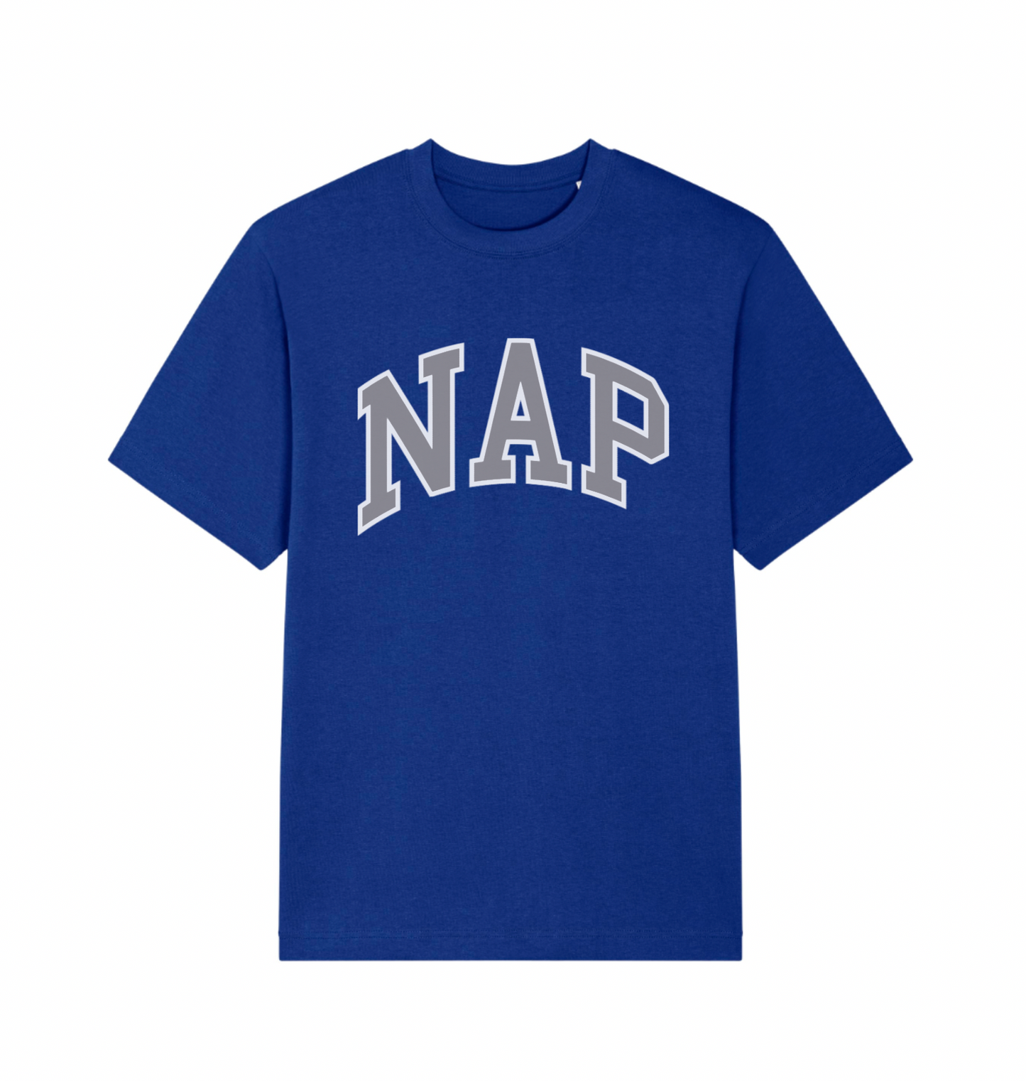 BAGGY O.G. NAP T-SHIRT | ORGANIC COTTON | UNISEX | RELAXED FIT | PRINTED VARSITY LOGO