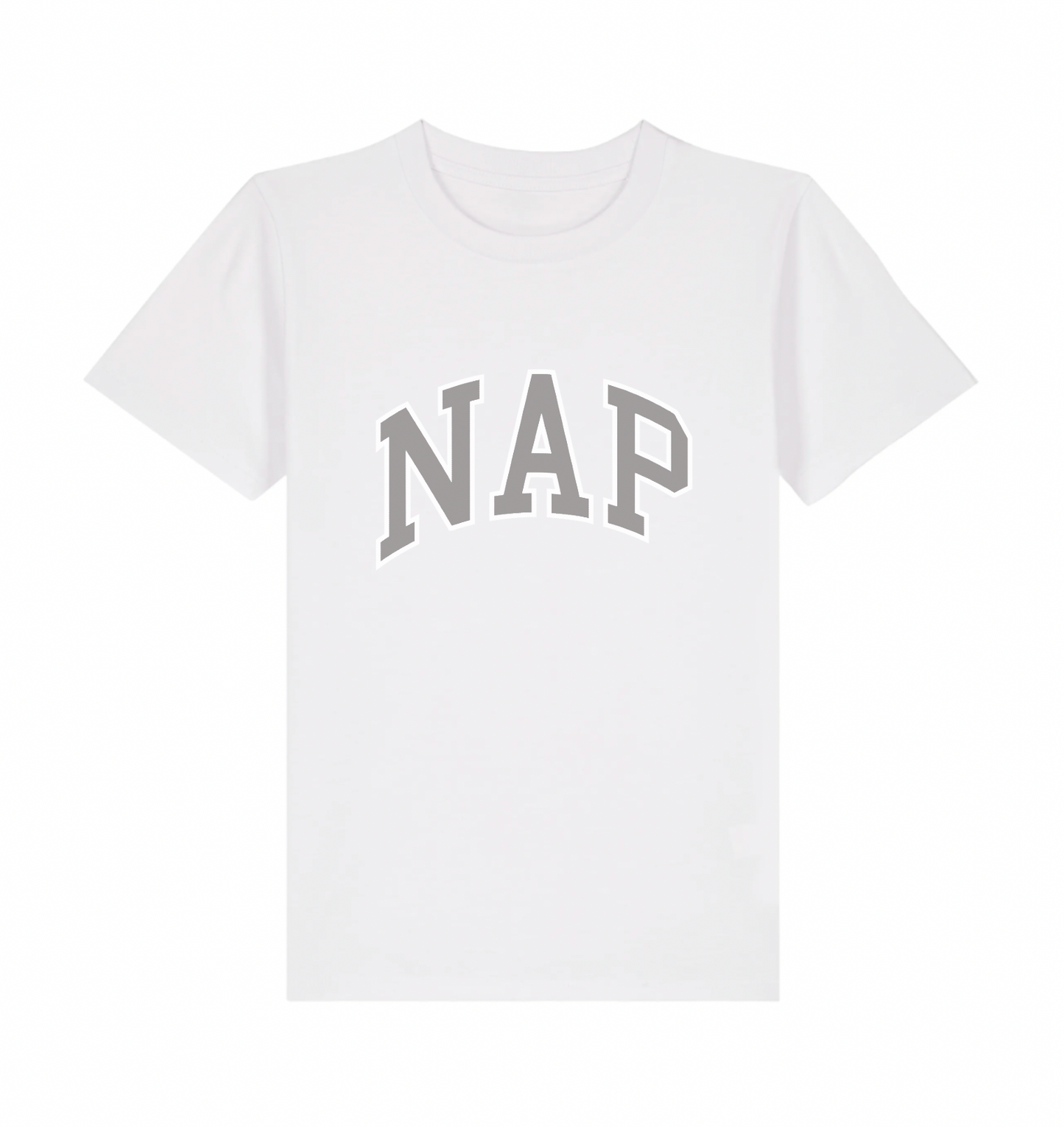 KIDS NAP TSHIRT | ORGANIC COTTON | MEDIUM FIT | PRINTED VARSITY LOGO