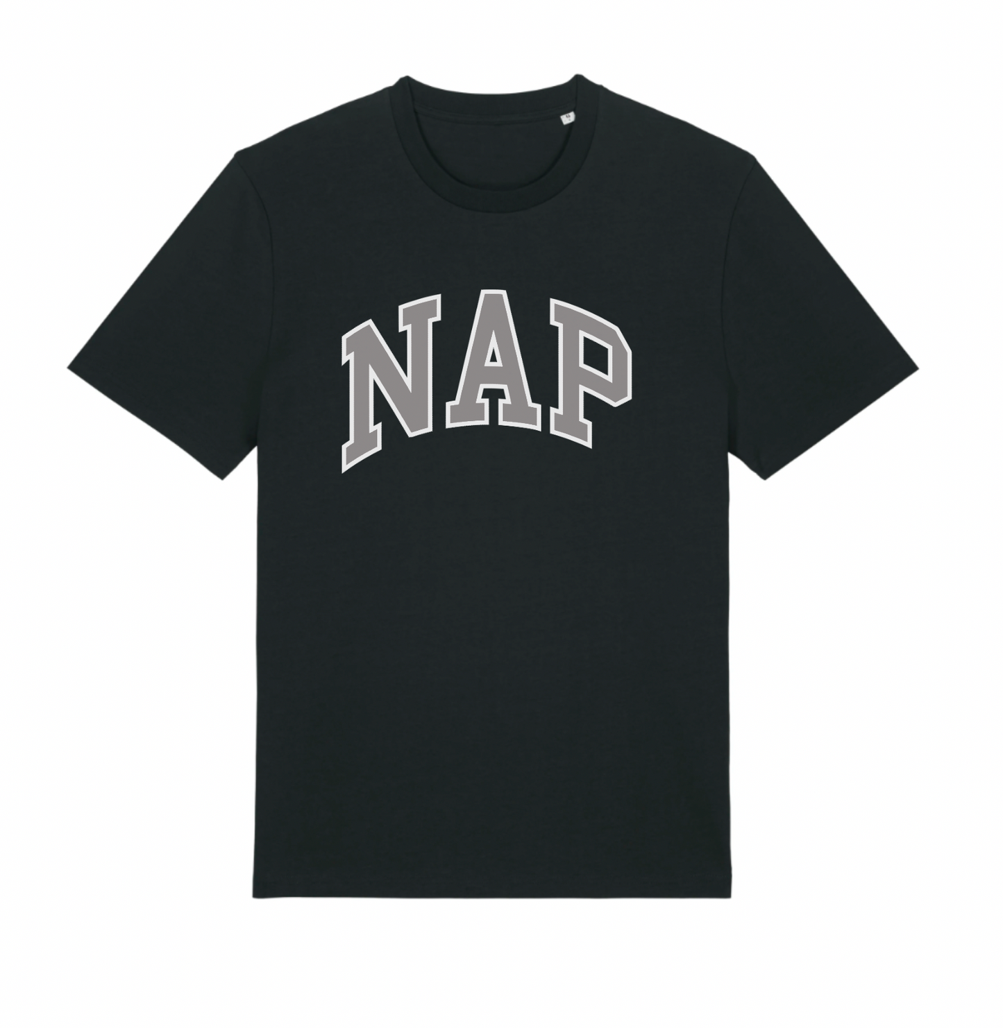 O.G. NAP TSHIRT | ORGANIC COTTON | UNISEX | MEDIUM FIT | PRINTED VARSITY LOGO