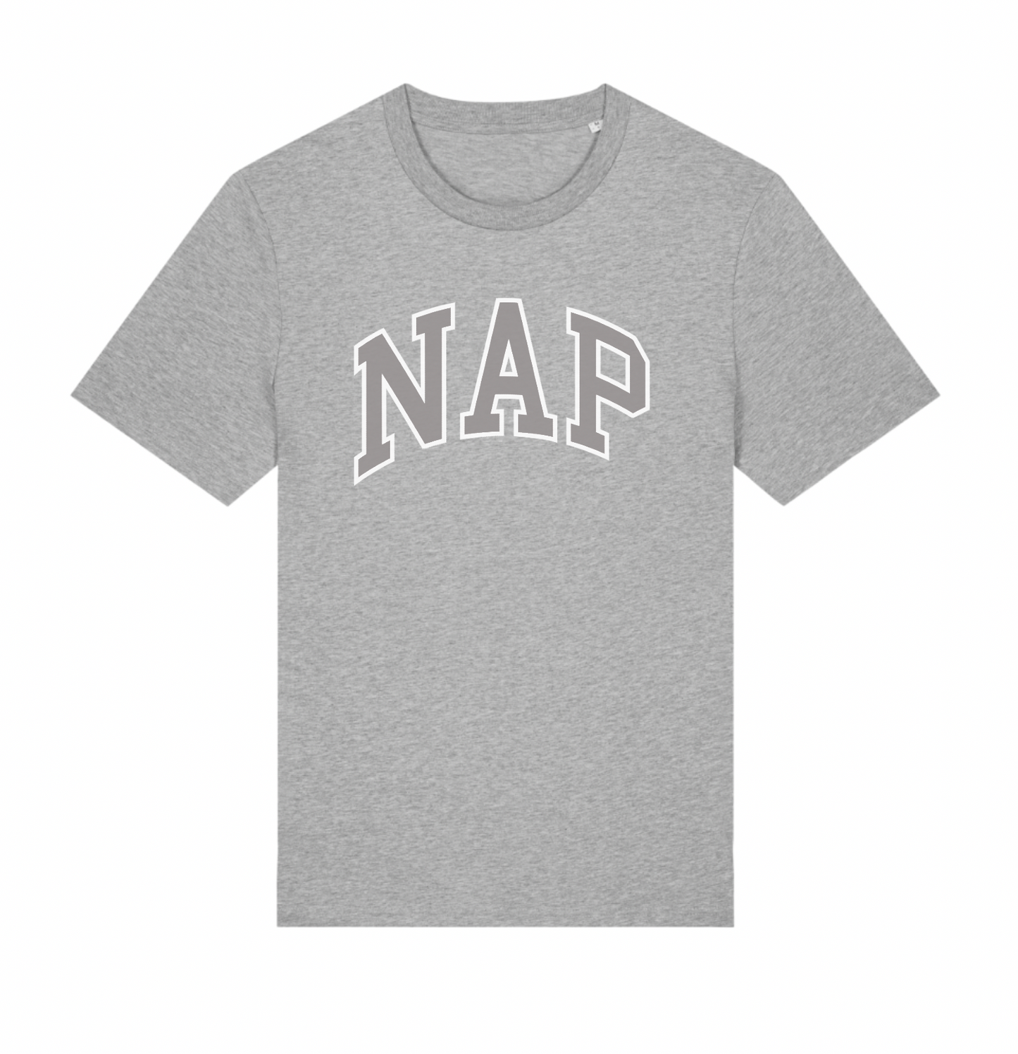 O.G. NAP TSHIRT | ORGANIC COTTON | UNISEX | MEDIUM FIT | PRINTED VARSITY LOGO