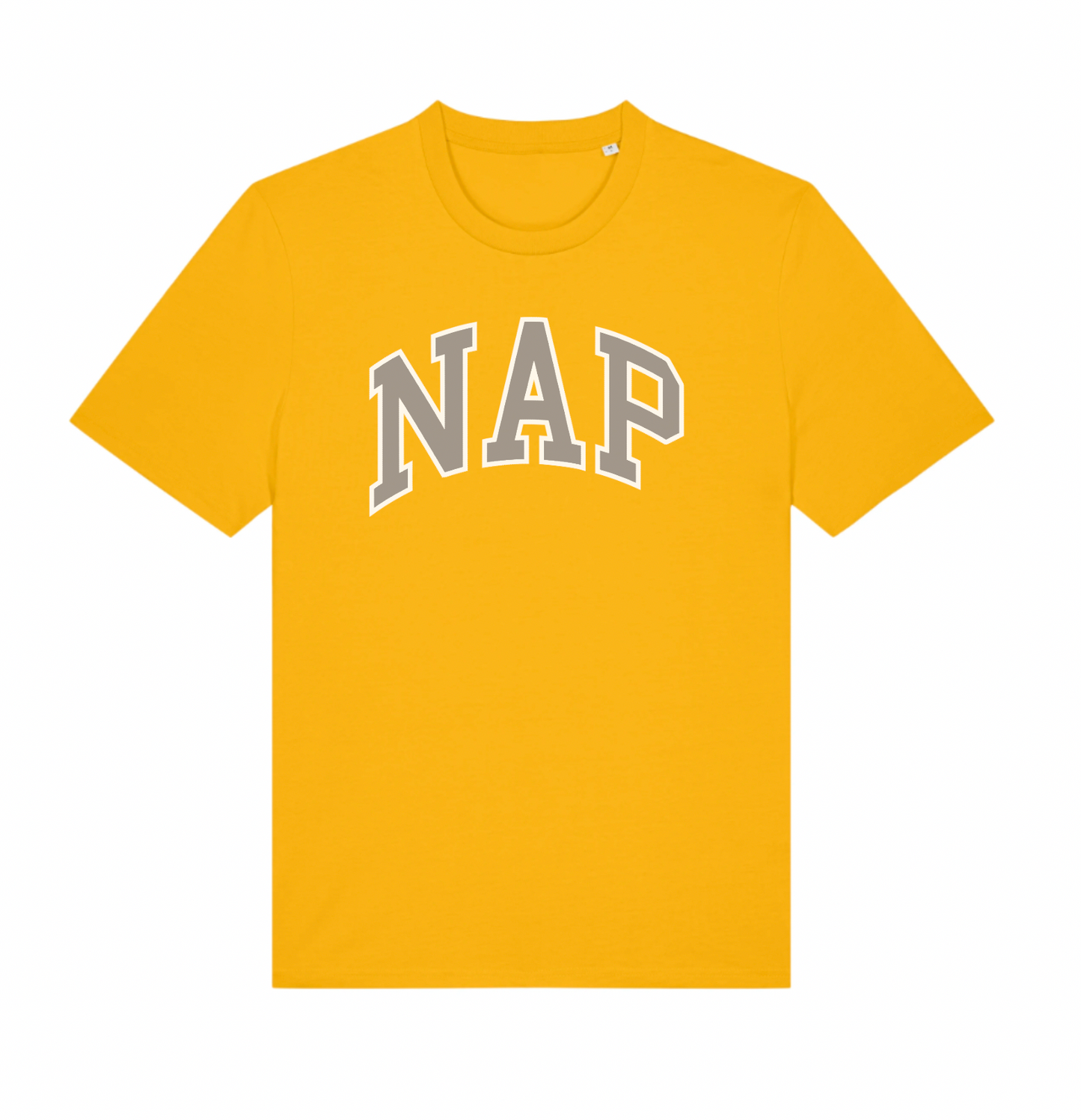 O.G. NAP TSHIRT | ORGANIC COTTON | UNISEX | MEDIUM FIT | PRINTED VARSITY LOGO