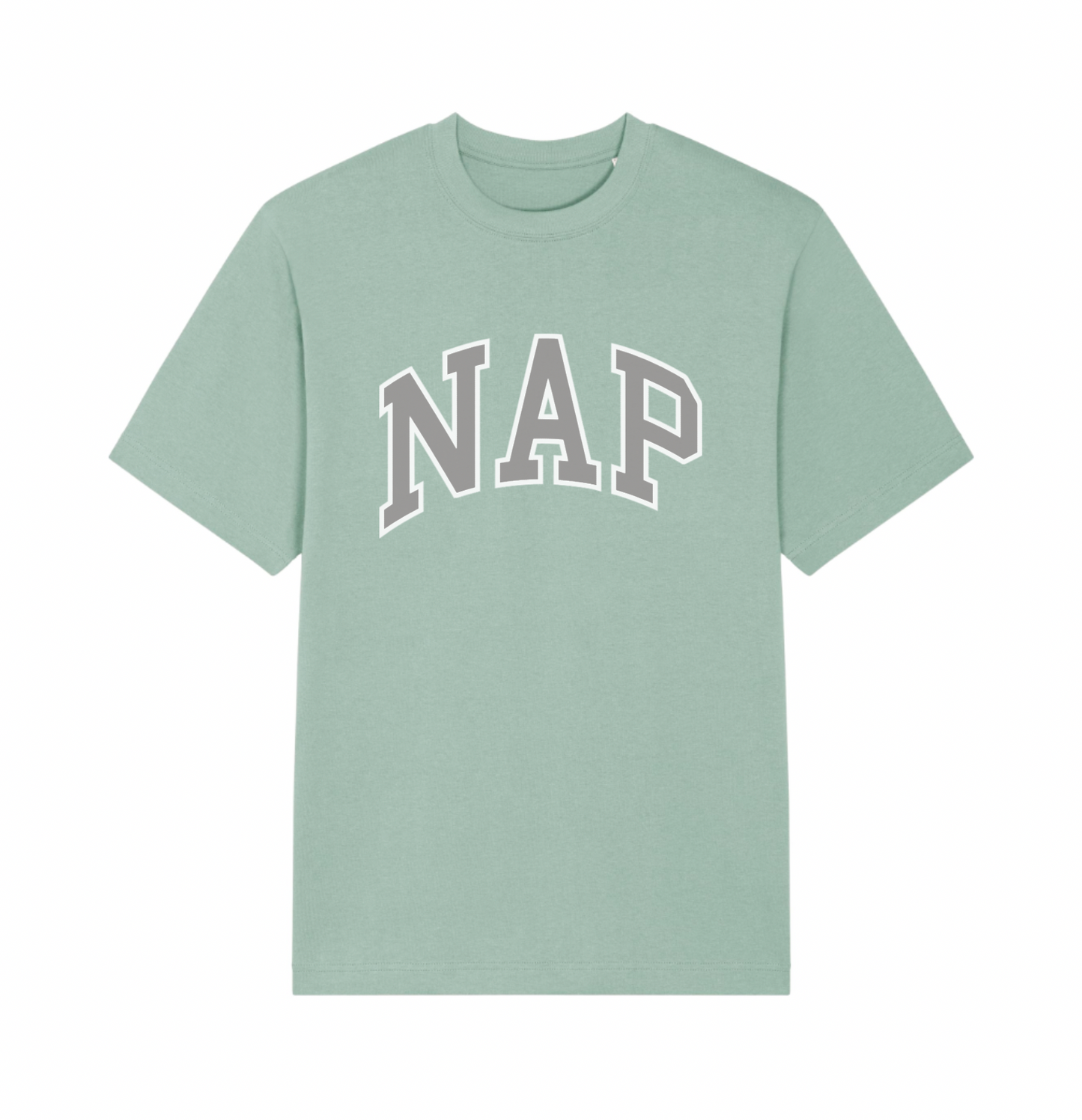BAGGY O.G. NAP T-SHIRT | ORGANIC COTTON | UNISEX | RELAXED FIT | PRINTED VARSITY LOGO